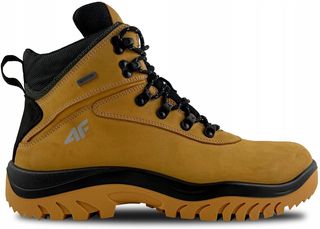 OBMH205-83S 4F - beżowe męskie buty zimowe trekkingowe (OBMH205-83S)